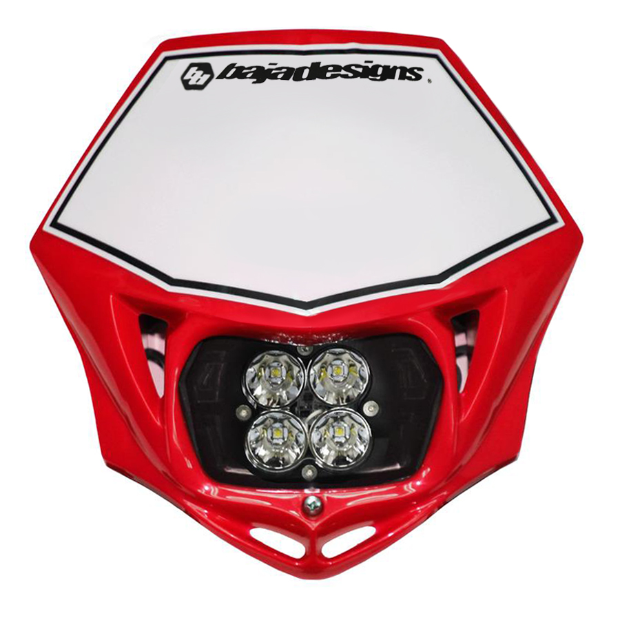 หน้ากาก Baja Design Squadron Pro สีแดง