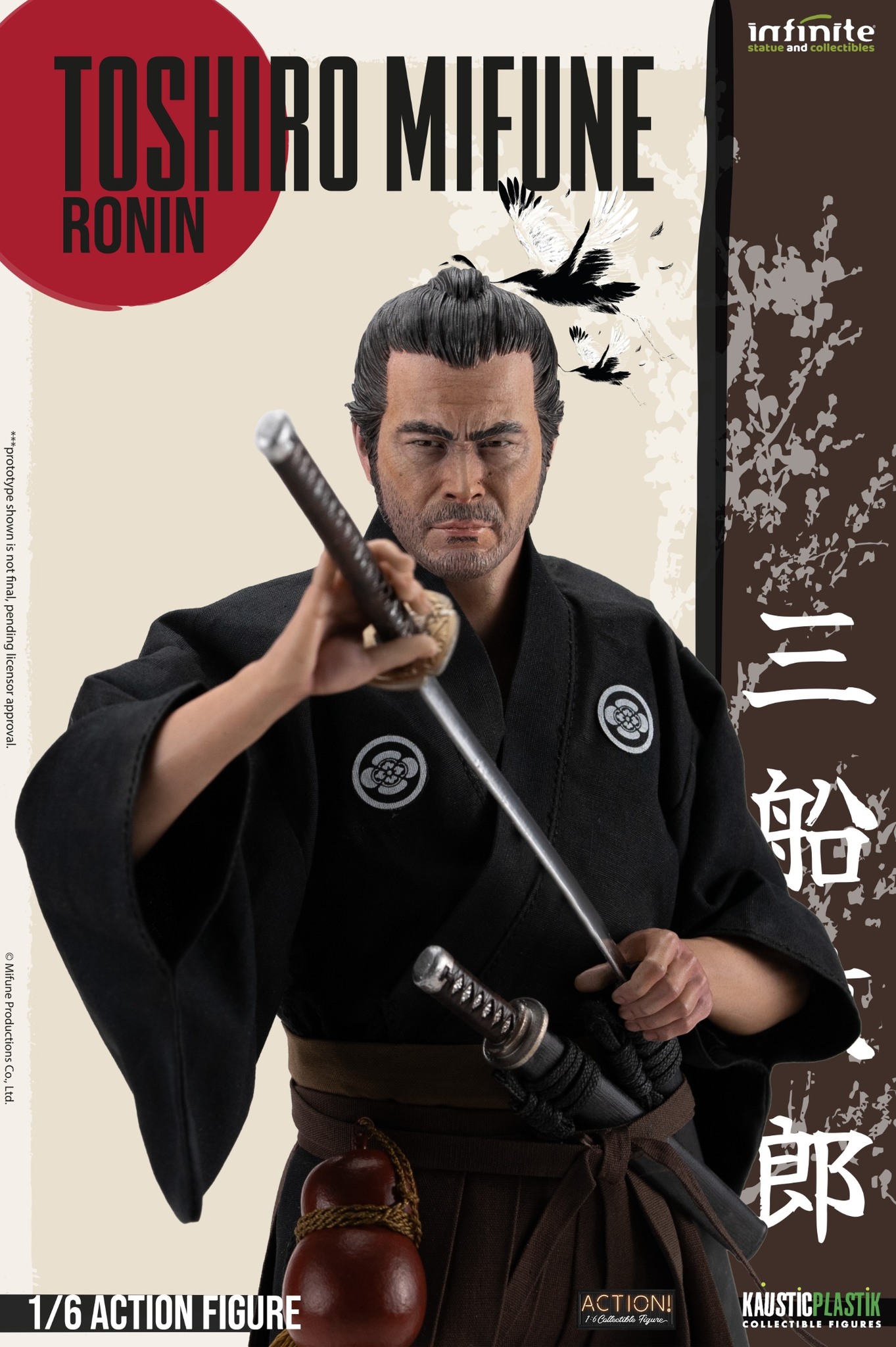 [สั่งจอง] Infinite Statue X Kaustic Plastik 1/6 ：Toshiro Mifune Action Figure