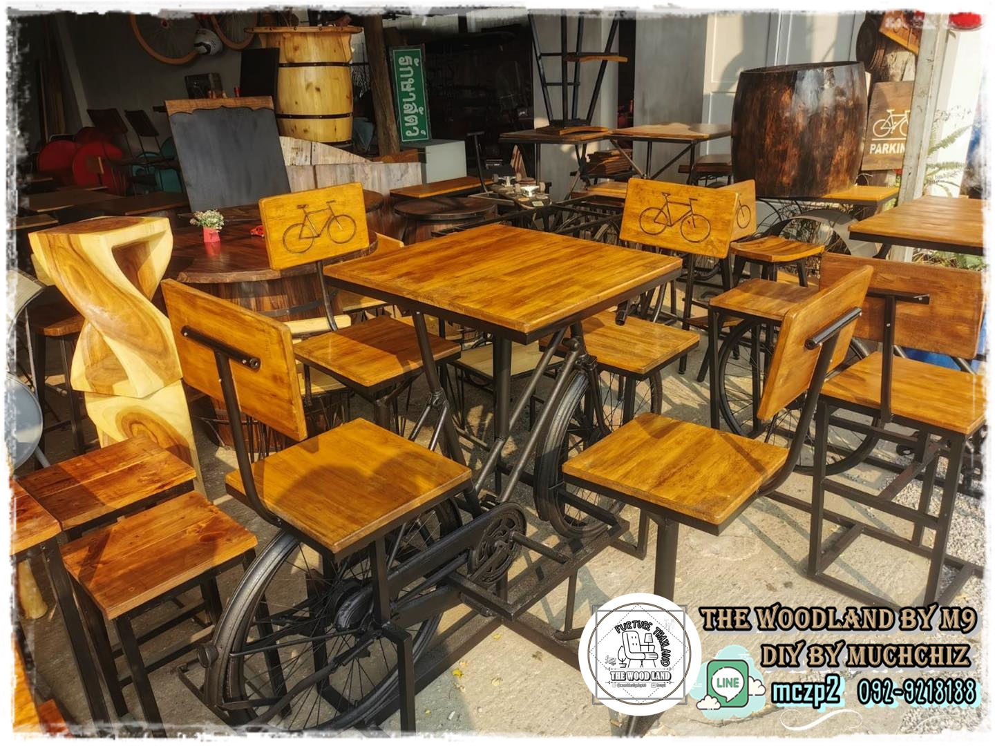 #BICYCLE Design#เฟอร์นิเจอร์จักรยานวินเทจ #เฟอร์นิเจอร์ตกแต่งร้านกาแฟ