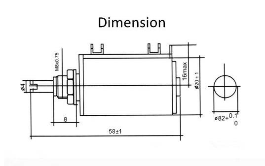 ตัวต้านทานปรับละเอียด Multiturn Potentiometer WXD3-13-2W 10k Ohm Rotary side Rotary Multiturn Wirewound Potentiometer