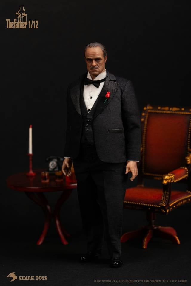 その他 Shark toys 1/12 the mafia boss Shark Toys Godfather The Mafia Boss Vito Corleone 1/12