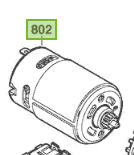 มอเตอร์สว่านไร้สาย (แท้) Bosch บอช รุ่น GSB120-Li สำหรับรหัสเครื่อง 3 601 JG8 180 เท่านั้น (1607000D7K) (อะไหล่แท้100%)