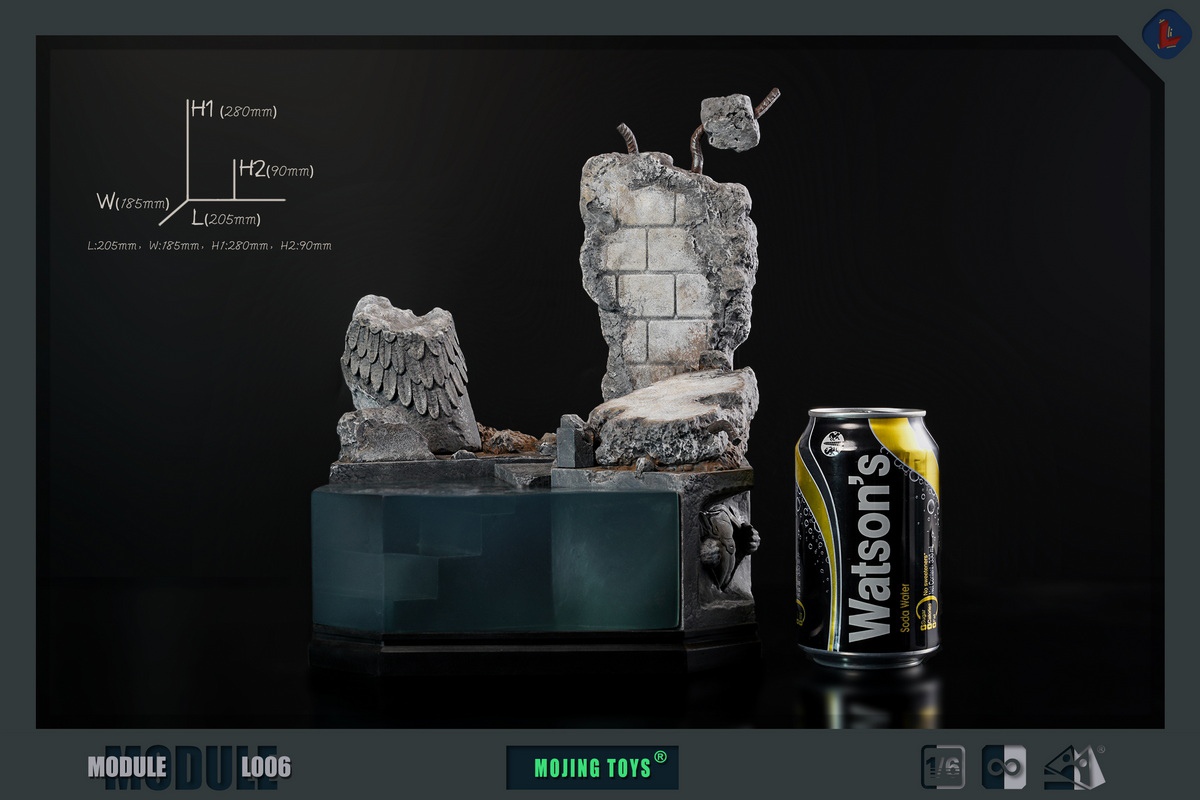 [สั่งจอง] mOjingToys Module series L006 1/6 : BVS Kryptonite Ruins DIORAMA BASE