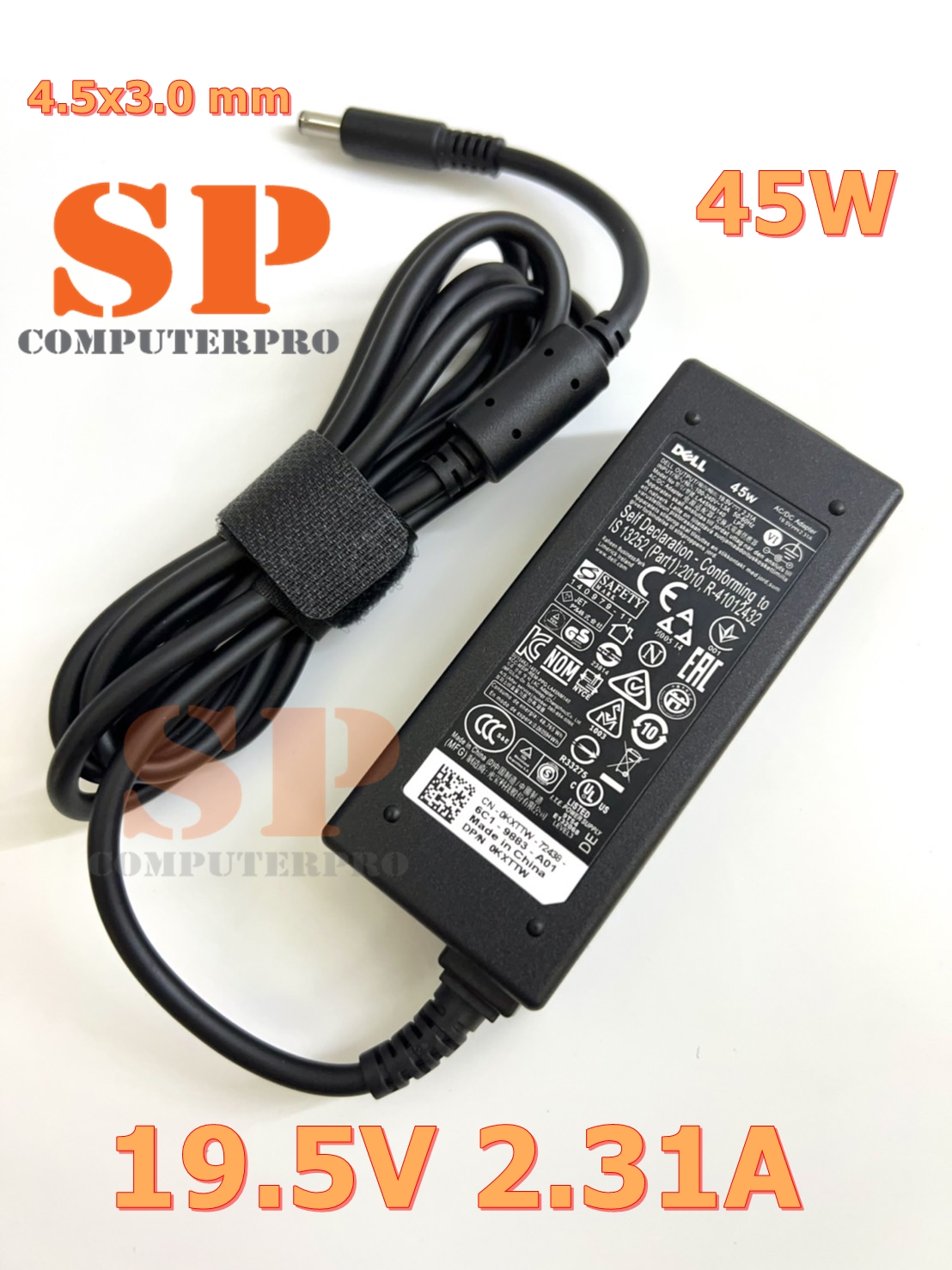 Dell Adapter อแดปเตอร์ของแท้ Dell Inspiron 14-7000 19.5V 2.31A 45W หัวขนาด 4.5*3.0 mm