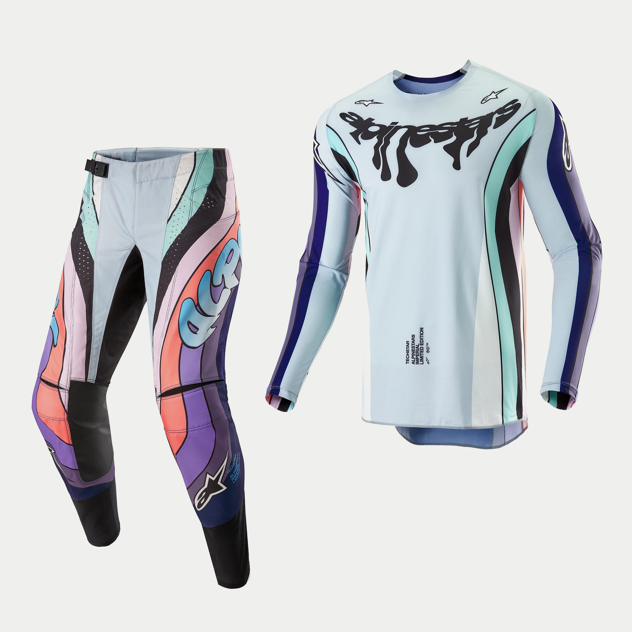 ชุด Alpinestars 2024 Limited Edtion Techstar Imperial - Double Purple/Blue/Black