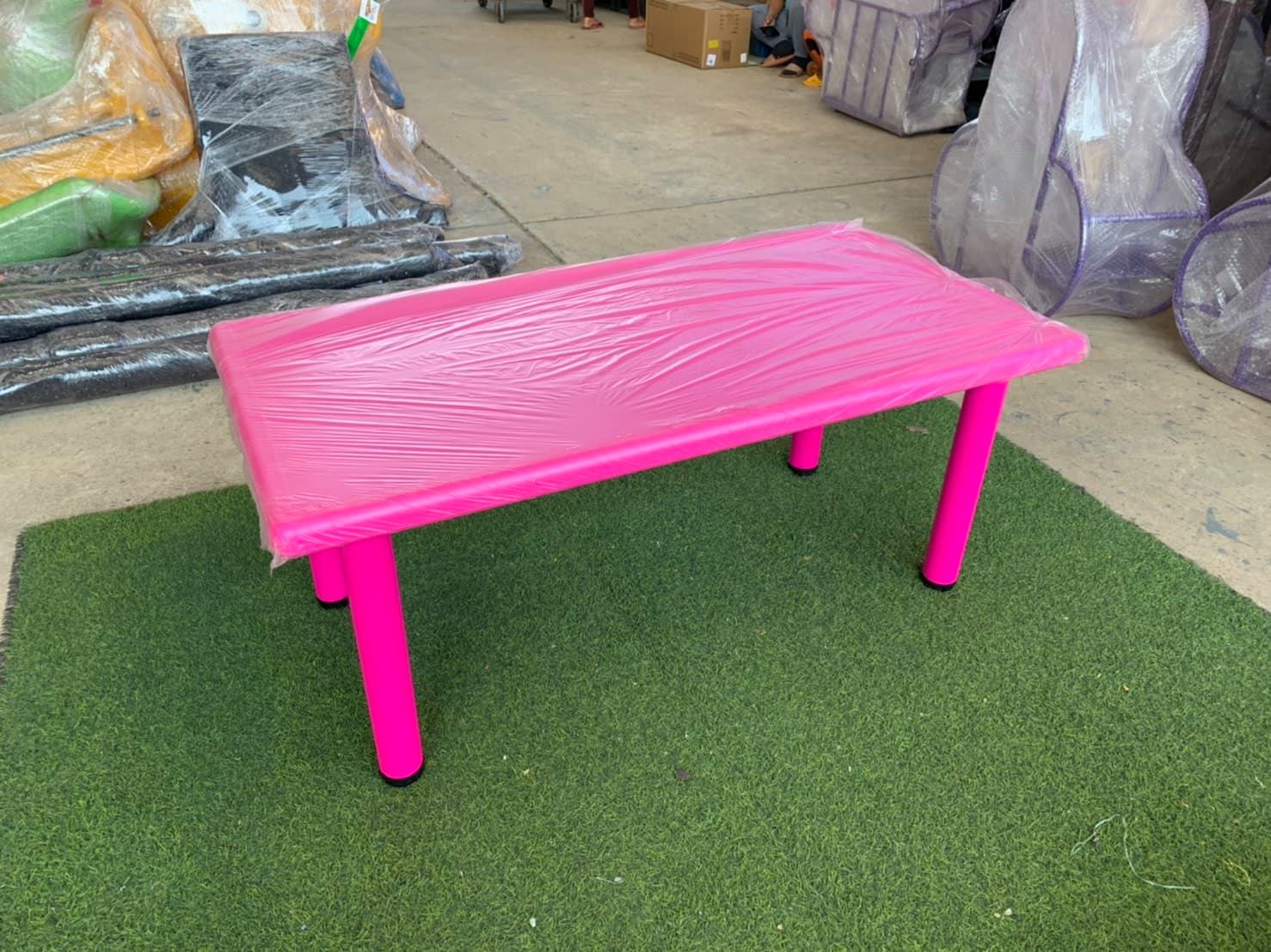 โต๊ะนักเรียน,โต๊ะเขียนหนังสือเด็ก,โต๊ะเรียน, โต๊ะสี่เหลี่ยมผืนผ้า พลาสติก ปรับระดับได้ ราคาโรงงาน พร้อมส่ง