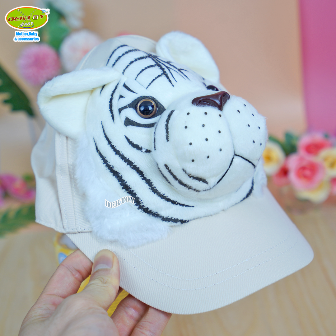 หมวกแก๊ปรูปหน้าสัตว์ หมวกเด็กหน้าสัตว์ หมวกแฟนซีสำหรับเด็ก 1-5 ขวบ ผู้ใหญ่ก็ใส่ได้