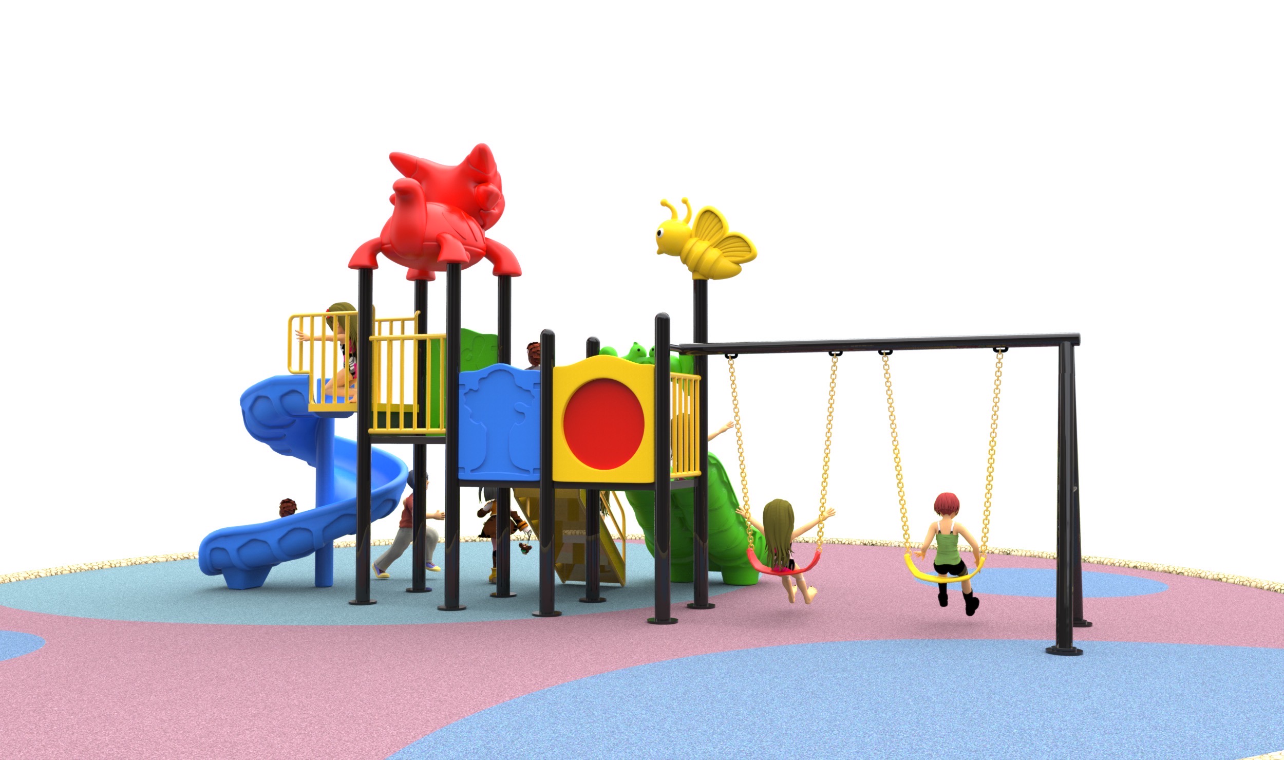 เครื่องเล่นสนามกลางแจ้ง ในร่ม, ชุด จิ้งจอกแสนซน ,กระดานลื่น, ของเล่น,ครุภัณฑ์สนามเด็กเล่น, สพฐ,โครงการโรงเรียนประชารัฐ playground,สไลเดอร์,ของเล่นเสริมพัฒนาการ,เครื่องเล่นสนาม, สนามเด็กเล่น