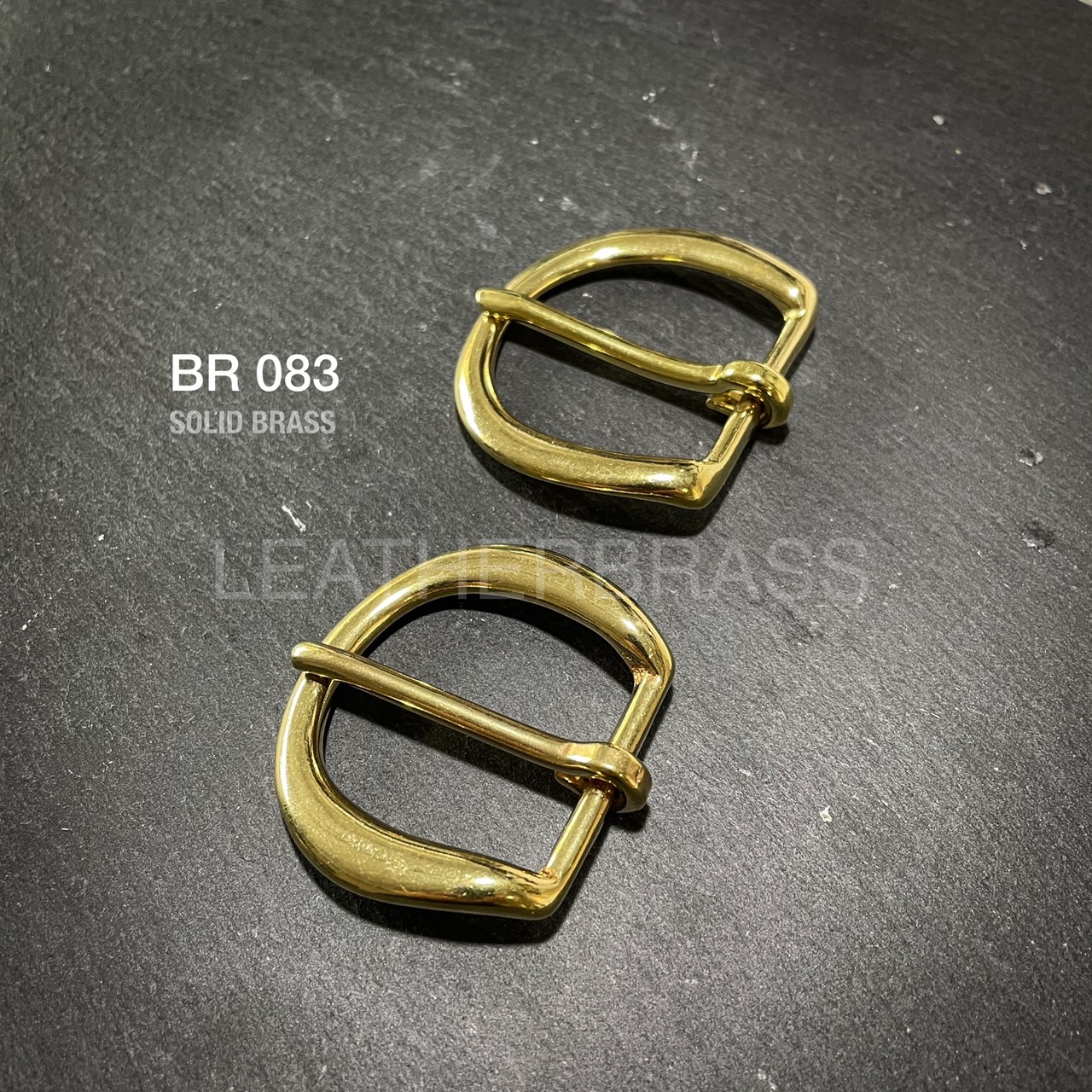 BR083 หัวเข็มขัดสายกระเป๋า ทรงเกือกม้า อะไหล่ทองเหลืองแท้ อุปกรณ์งานหนัง leatherbrass**ราคาต่อชิ้น**