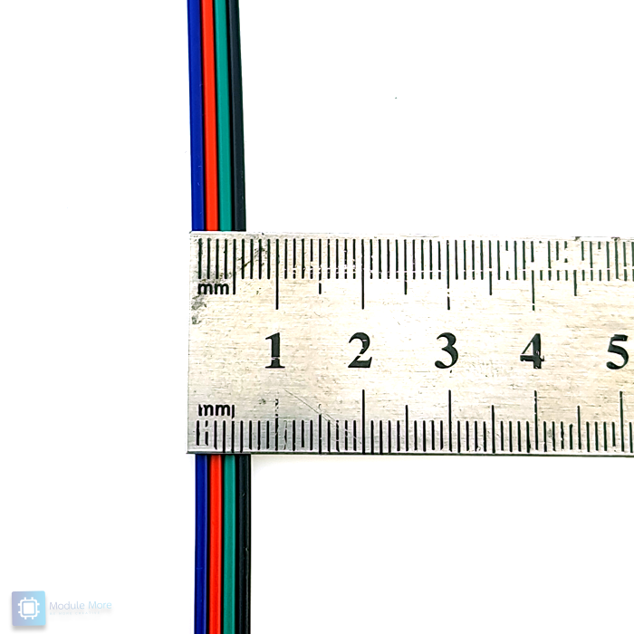 สาย 4 core สำหรับต่อแถบ LED ขนาด 4*0.3 ยาว 1 เมตร สำหรับ LED strip ws2815