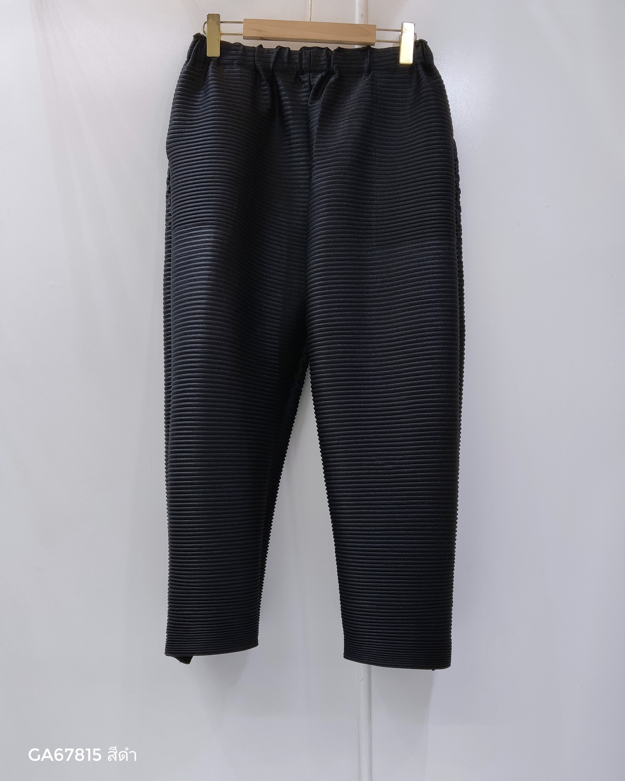 ยาว 36.5 นิ้ว 2MUAY รุ่น GA67815 กางเกงพลีทคุณภาพ STRAIGHT LEG PLEATED PANTS 8 สี FREE SIZE