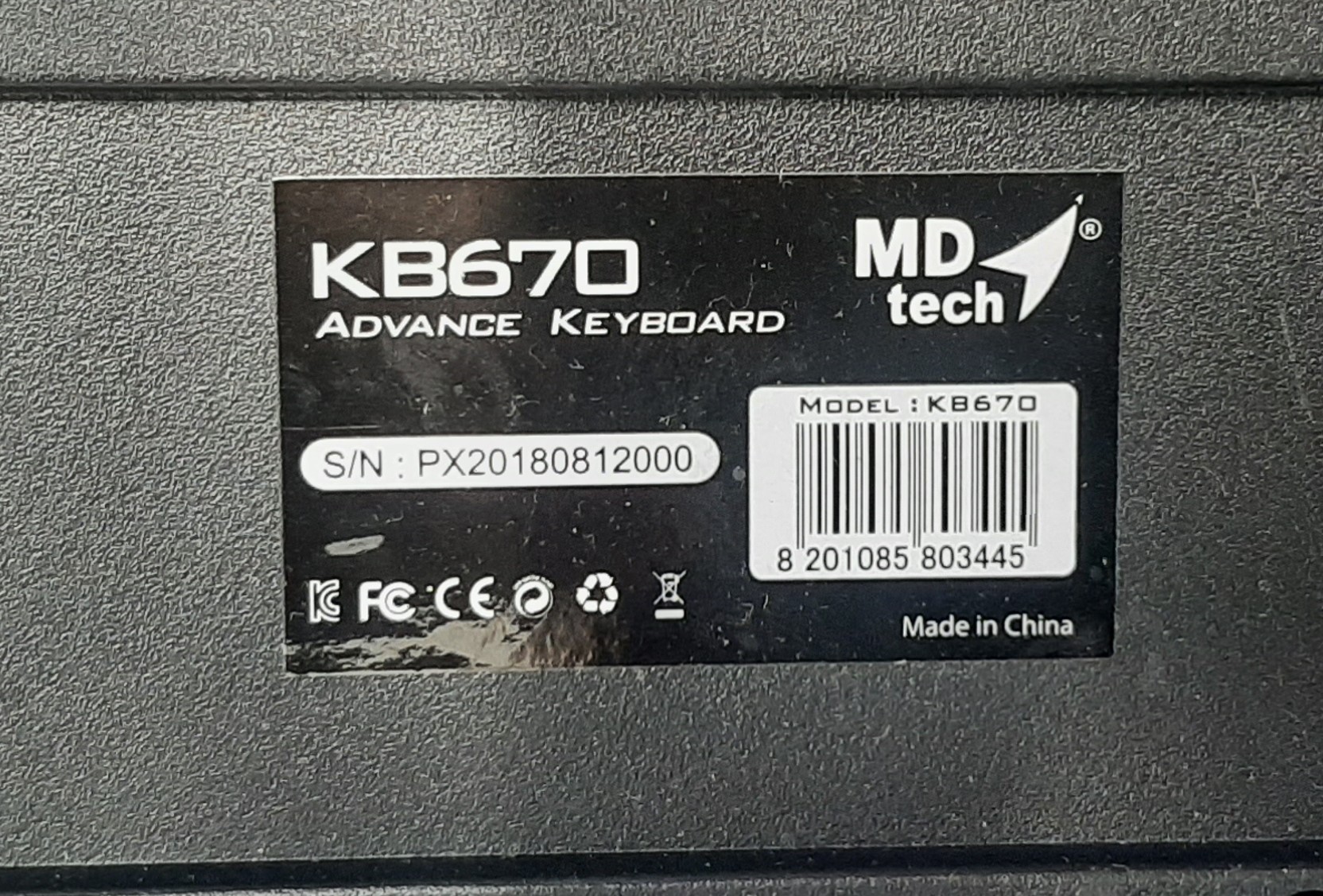 คีย์บอร์ด MD-TECH (KB-670) Black มือสอง มีประกัน