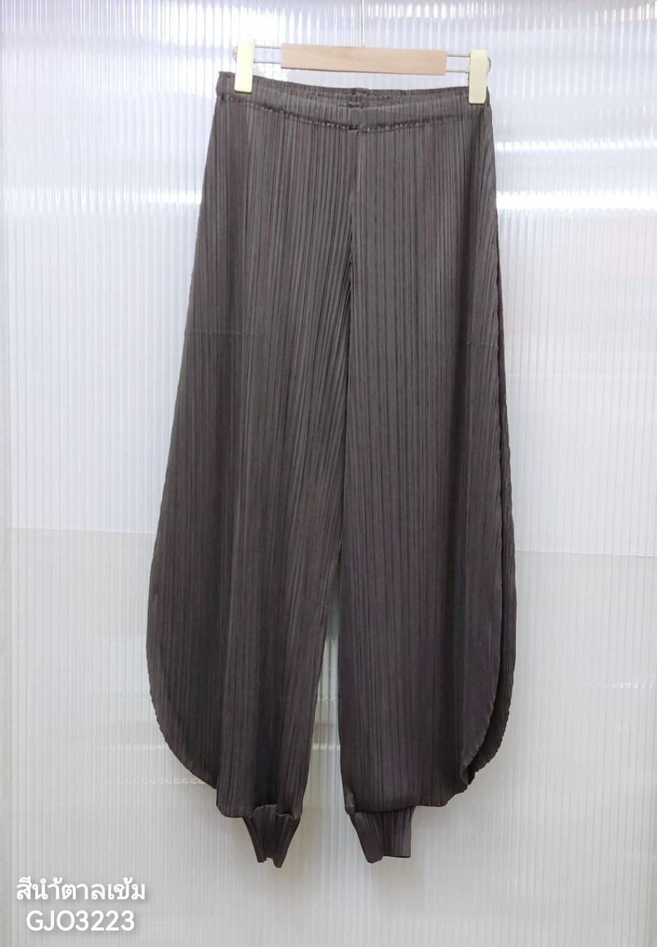 2MUAY รุ่น GJO3223 GENIE PLEATED PANTS กางเกงจินนี่ กางเกงพลีทคุณภาพ 10สี FREE SIZE