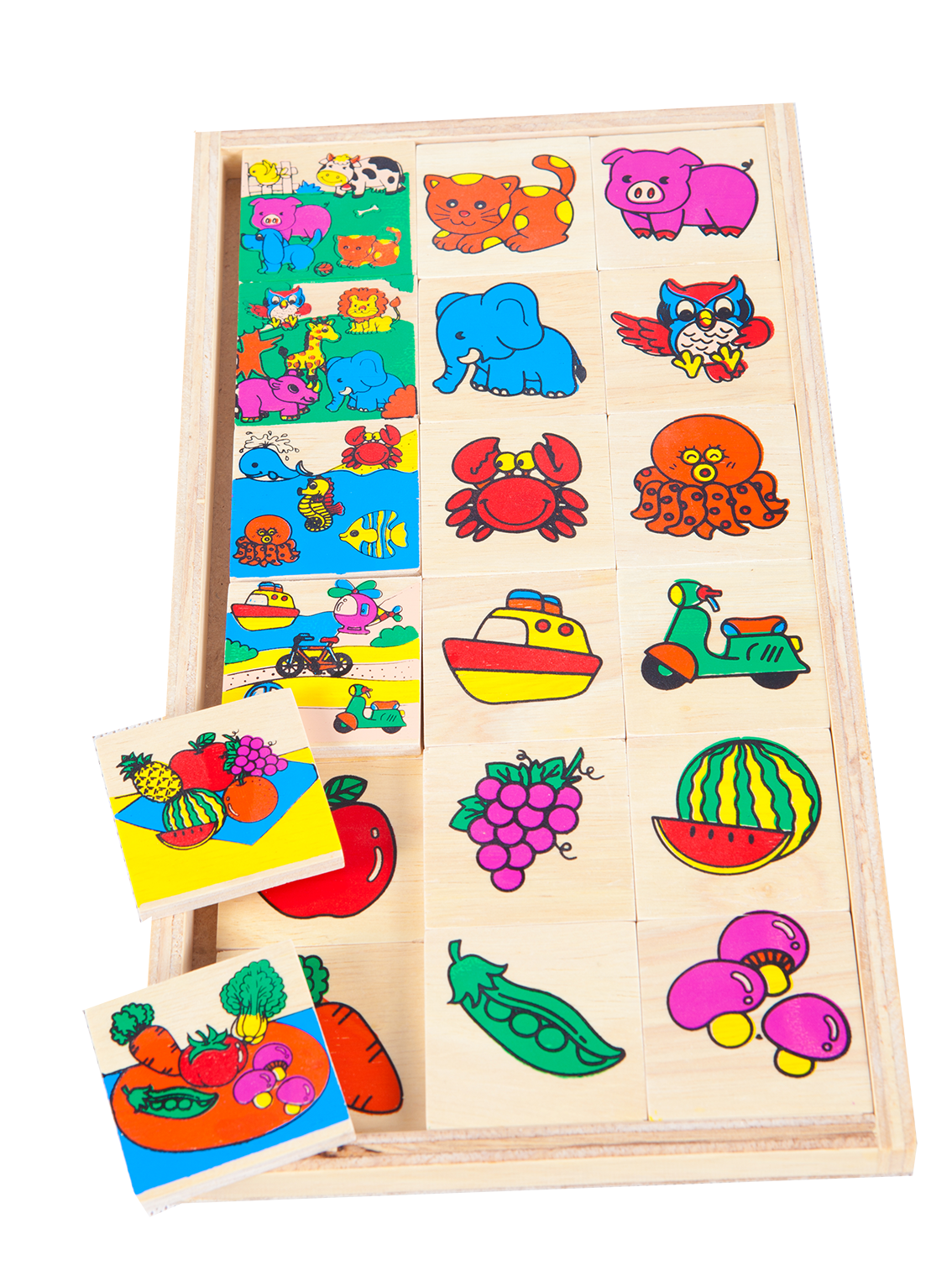 เกมจำแนกชิ้นส่วนของภาพ , ของเล่นไม้, ของเล่นเสริมพัฒนาการ, ของเล่นเด็กอนุบาล, สื่อการสอนเด็กอนุบาล วัสดุและสี ปลอดภัยต่อเด็ก มีมาตรฐาน มอก. ตามที่ สพฐ. กำหนด