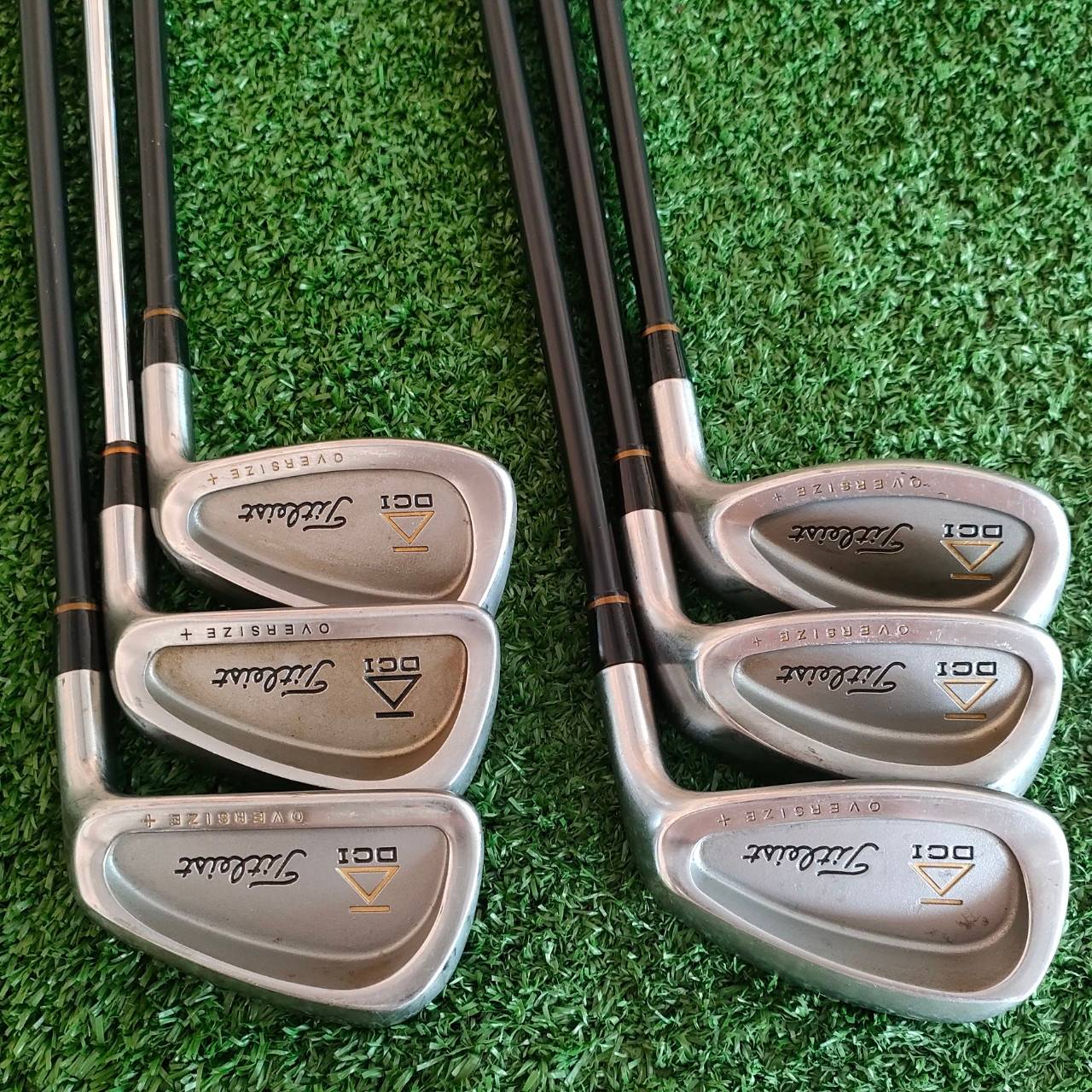 ชุดเหล็ก TITLEIST DCI OVERSIZE+ มีเหล็ก 6-9 เเละ PW SW ก้าน TRISPEC FLEX R ** เหล็ก7ชุดนี้ ใส่ก้านเหล็ก FCM 5.5 ** ชุดเหล็กตีมันส์ และ ตีง่ายในชุดเดียวกัน ไม้กอล์ฟมือสอง ของแท้ BY NakaraLuxurious