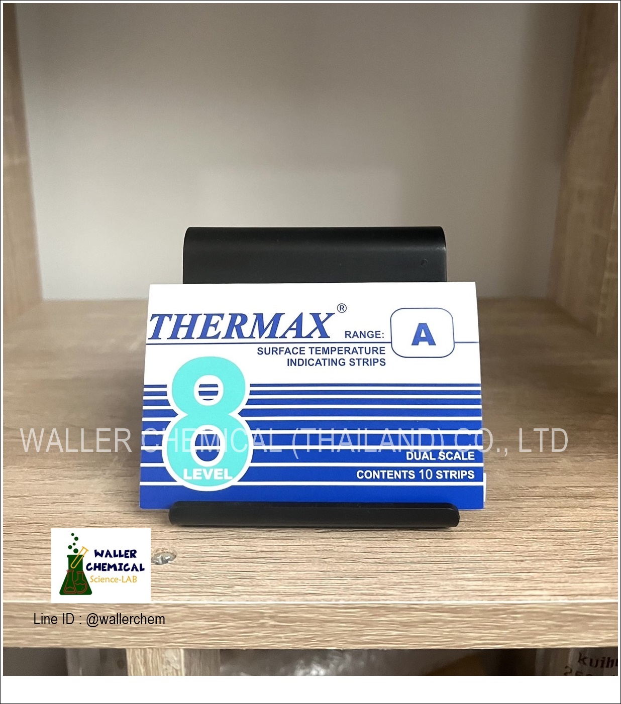 แผ่นวัดอุณหภูมิ Thermax 8 Level Strips Range A (37-65°C)