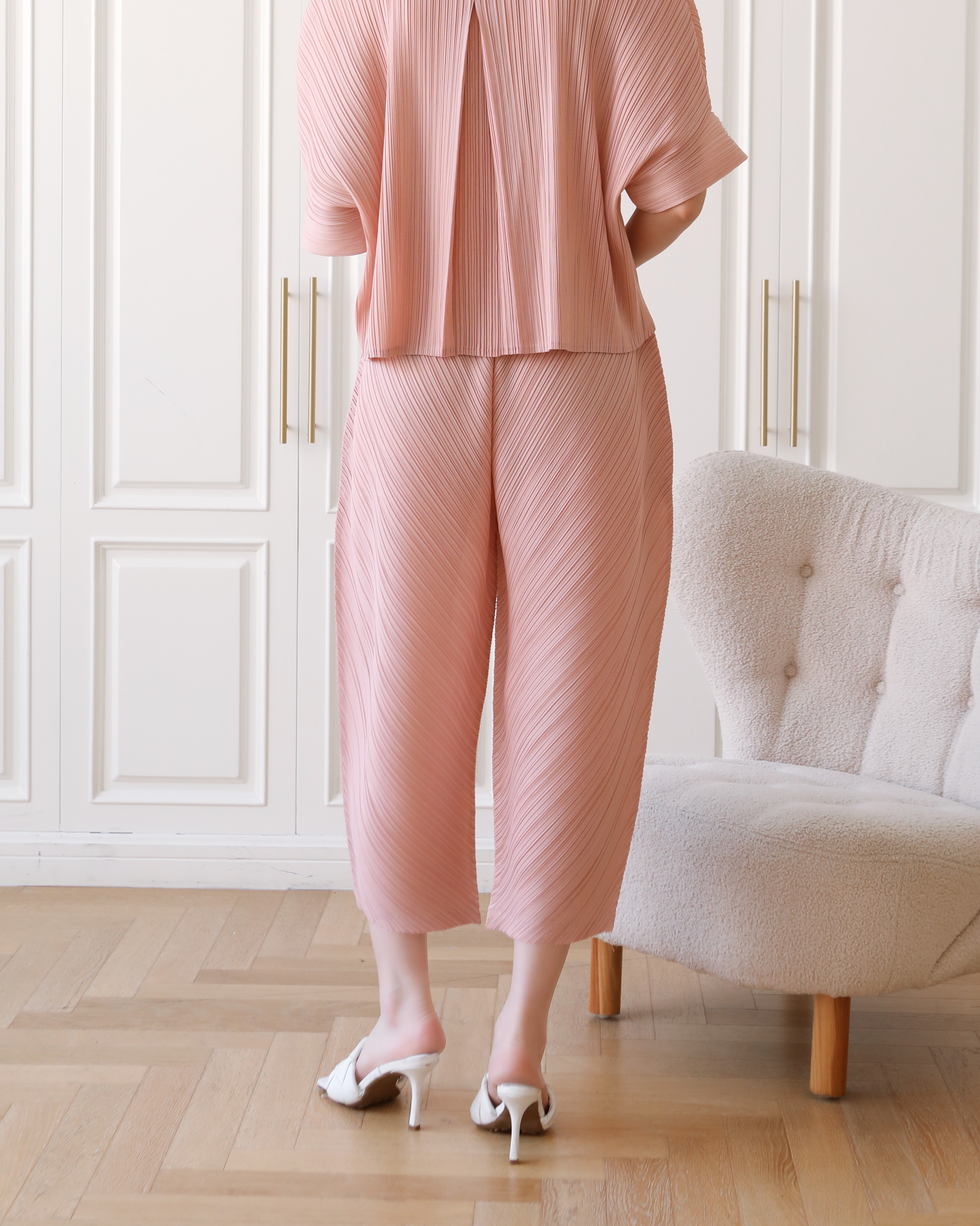 ยาว 32.5นิ้ว!! 2MUAY รุ่น GJO3682 กางเกงผู้หญิง กางเกงพลีทคุณภาพ 12สี FREE SIZE THICKER BOTTOM PLEAT PANTS