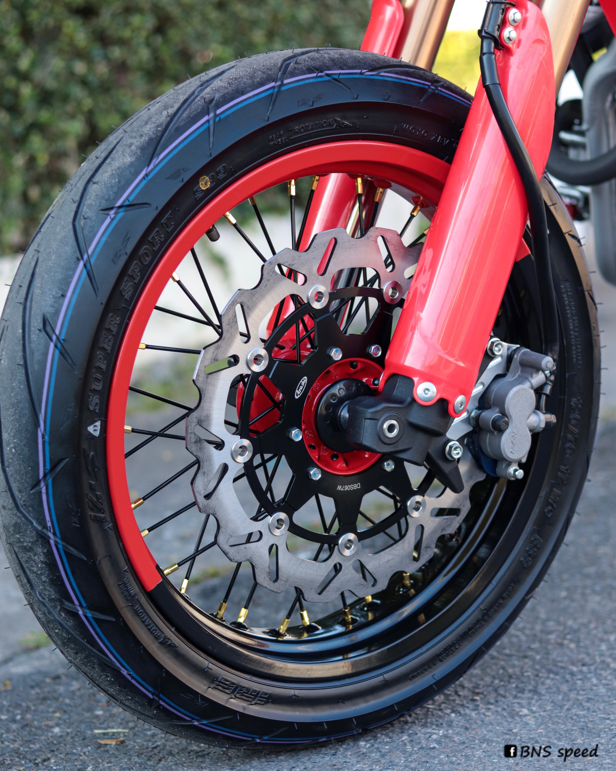 จานดิสเบรค Arashi 320mm CRF250/300L/M/Rally - สีดำ