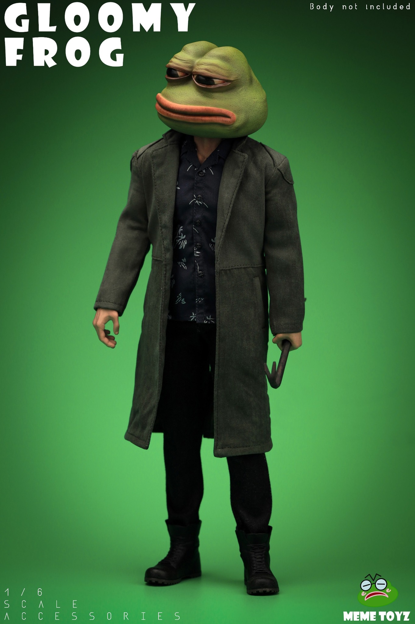 [สั่งจอง] Meme Toyz MTZ001 1/6 : Gloomy Frog Head Sculpt and Hand Set