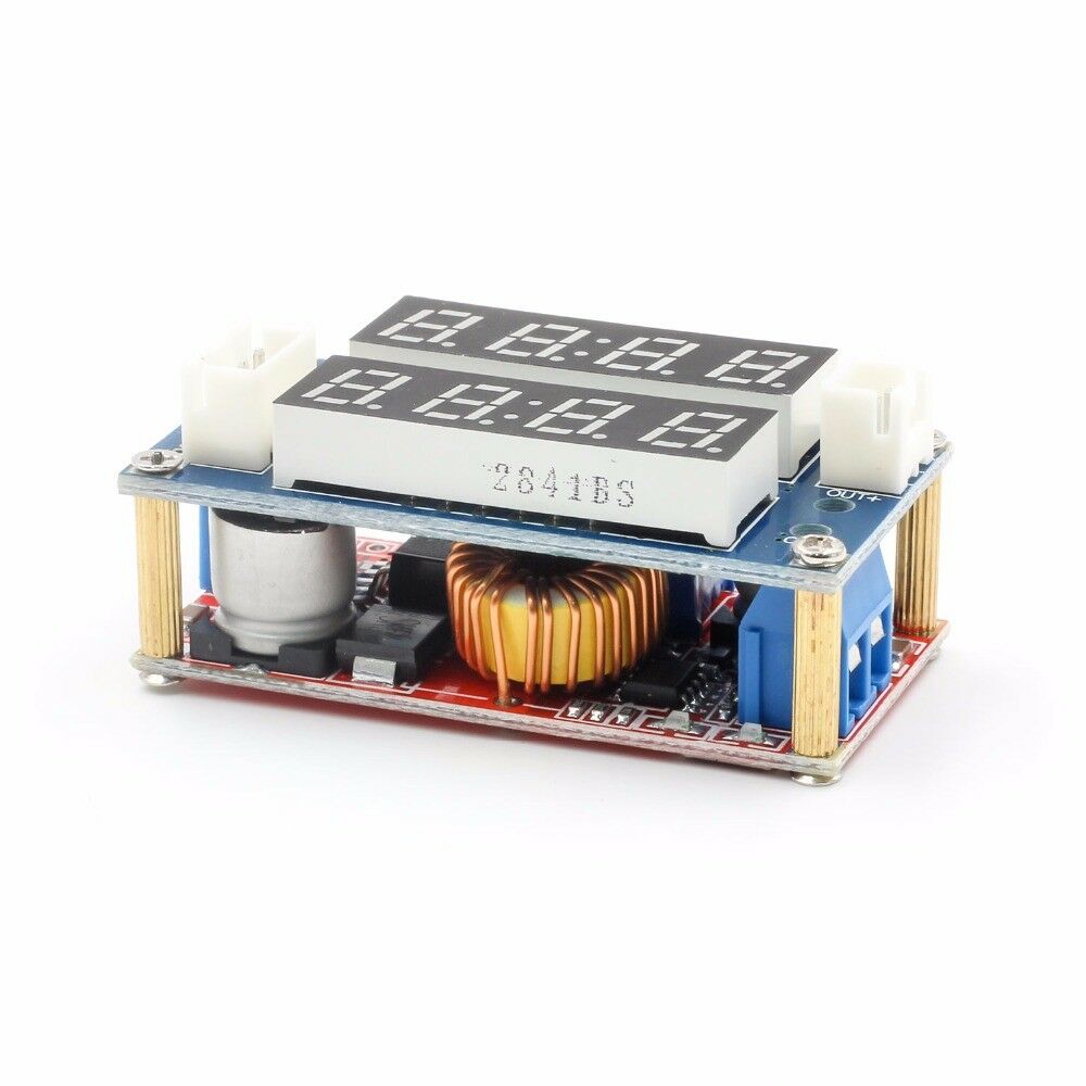 โมดูลชาร์จแบต/ขับ LED 5A CC/CV LED drive lithium-ion battery charging module with current and voltmeter adjustable power supply