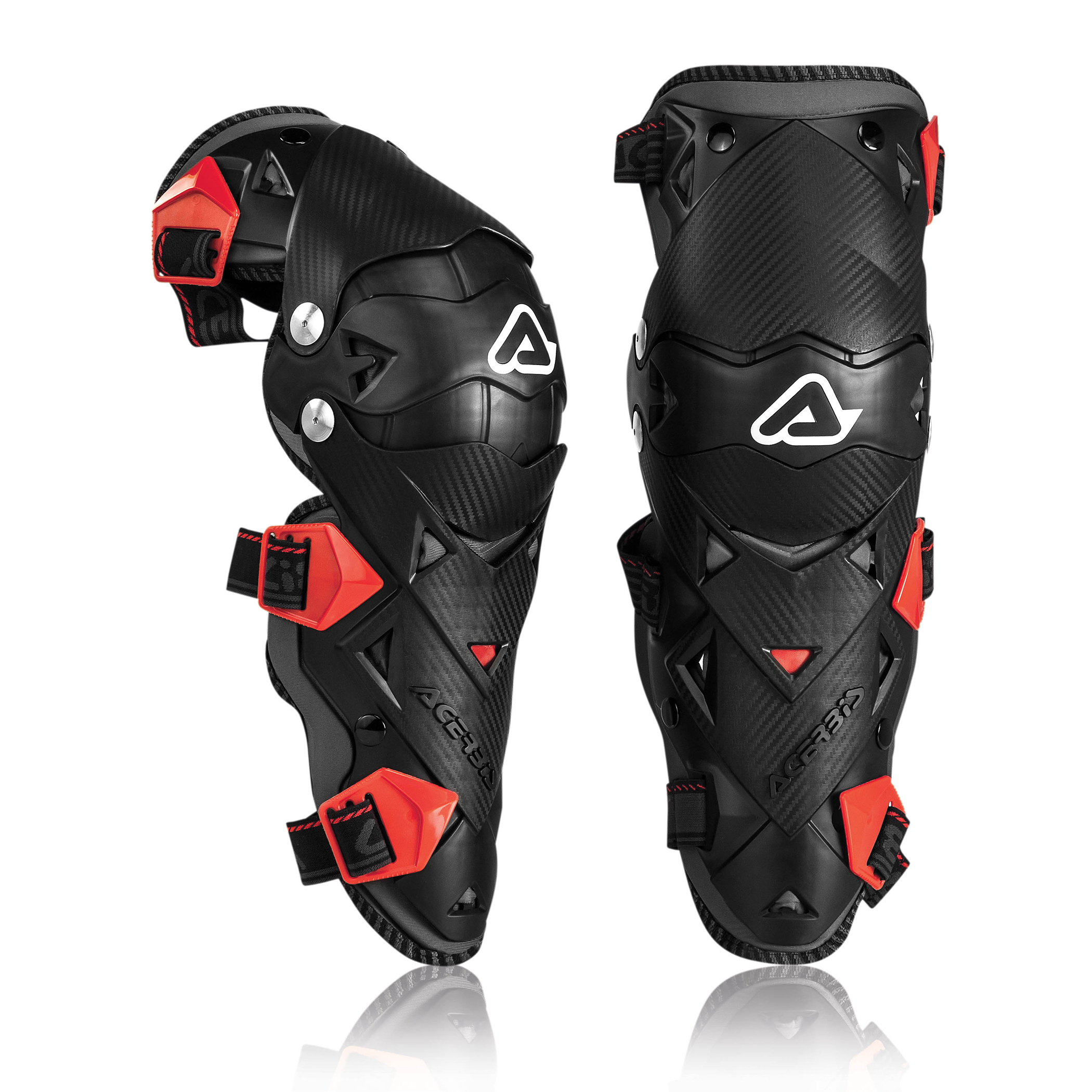 การ์ดเข่า Acerbis Impact EVO 3.0 Knee Guards Black/Red