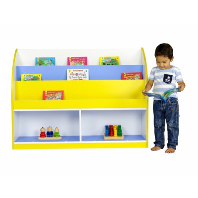 ชั้นวางหนังสือ 3 ชั้น 2 ช่อง,ชั้นวาง ,ชั้นวางหนังสือ , เฟอร์นิเจอร์เด็ก, สำหรับโรงเรียน ศูนย์พัฒนาเด็กเล็ก