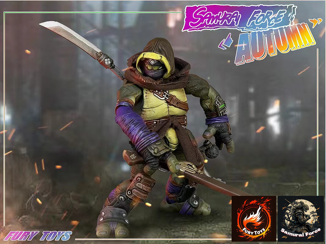 [พร้อมส่ง]Fury toys 1/12 : Samurai Force Wave 2 - Musketman Autumn (เต่านินจา)+(อุปกรณ์เสริม)