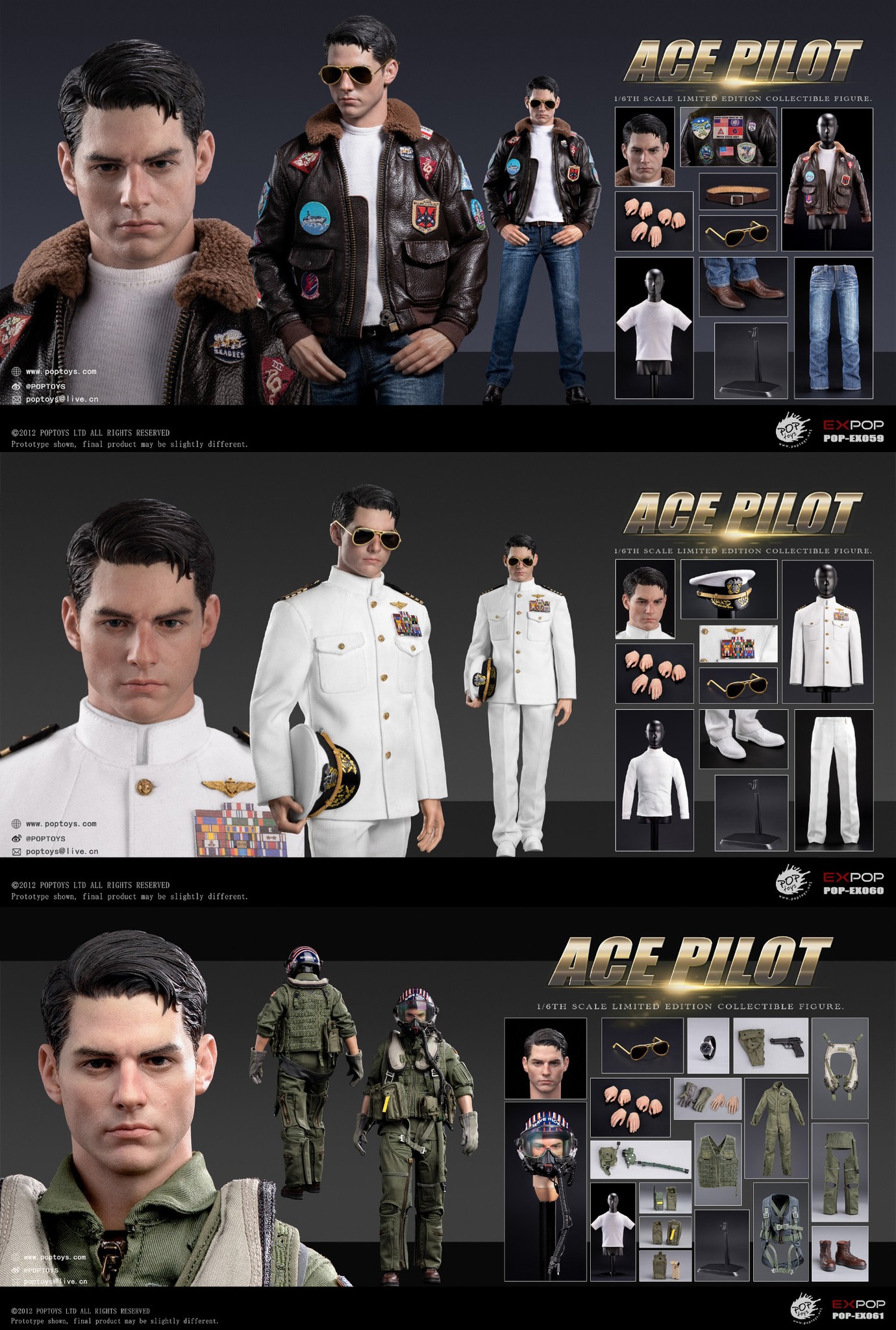 [สั่งจอง]POPTOYS 1/6 : ACE Pilot