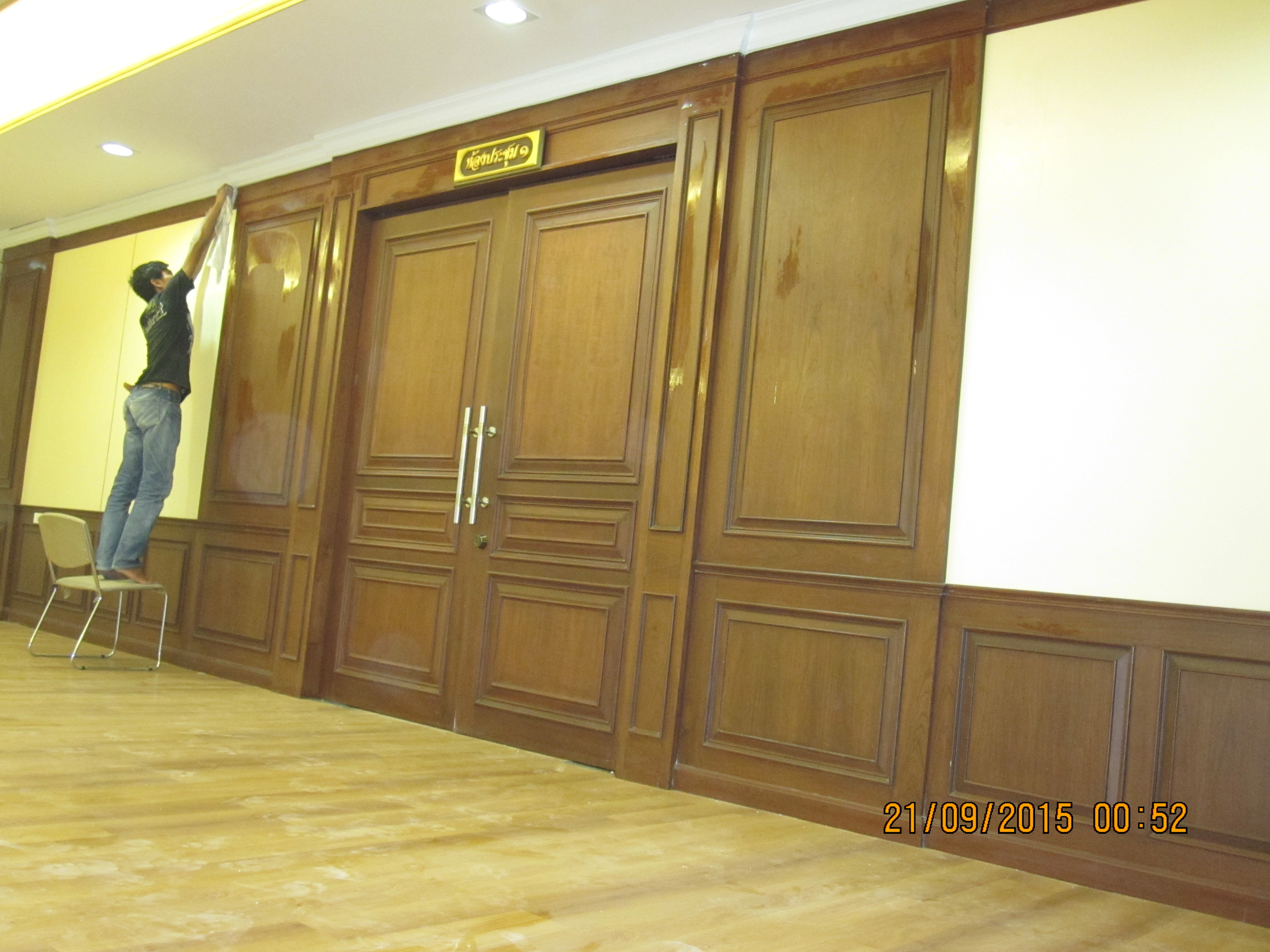 งานกองทัพบก ทำฝ้าไฟเบอร์ใหม่ รีโนเวท ซ่อมแซม