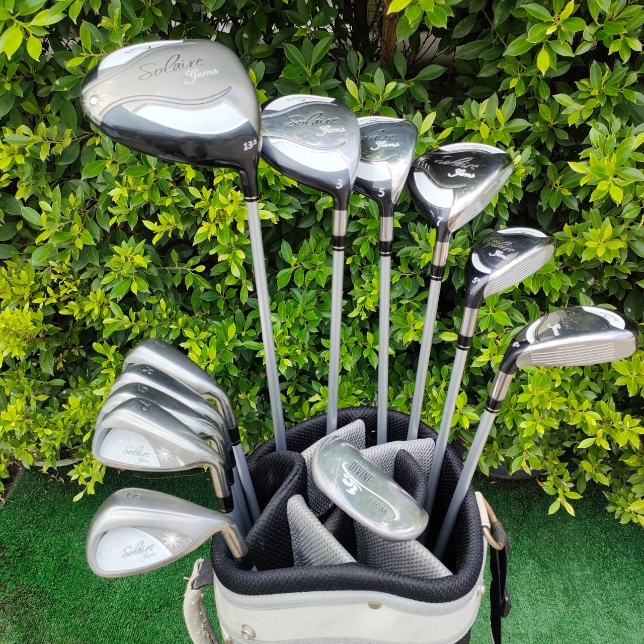 **ไม้กอล์ฟครบชุดสำหรับผู้หญิง** FULLSET CALLAWAY SOLAIRE GEMS ชุดใหญ่!! หัวไม้ 6 หัว!! ไม้สุดพรีเมี่ยม!! COVER ครบชุด วัสดุสุดพรีเมี่ยม!! ไม้กอล์ฟมือสอง ของแท้ BY NakaraLuxurious