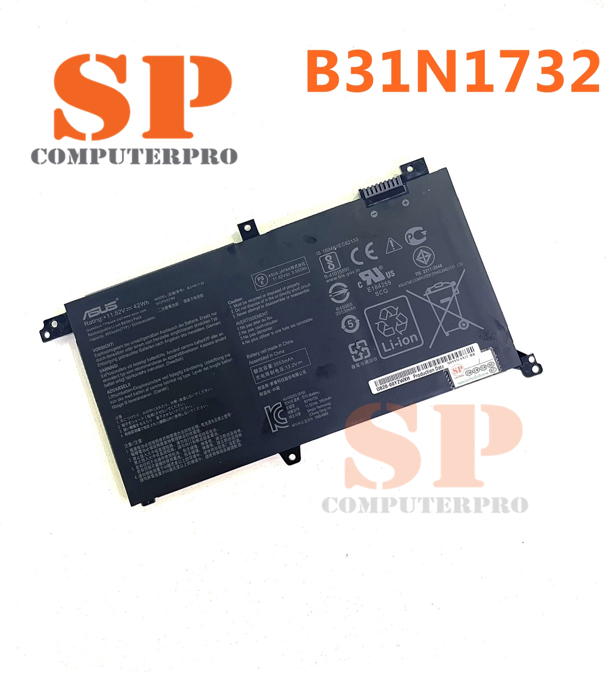 ASUS BATTERY แบตเตอรี่ของแท้ ASUS ViVobbok S430 S430F S430FA S430FN S430U X430 X430U A571G Model B31N1732