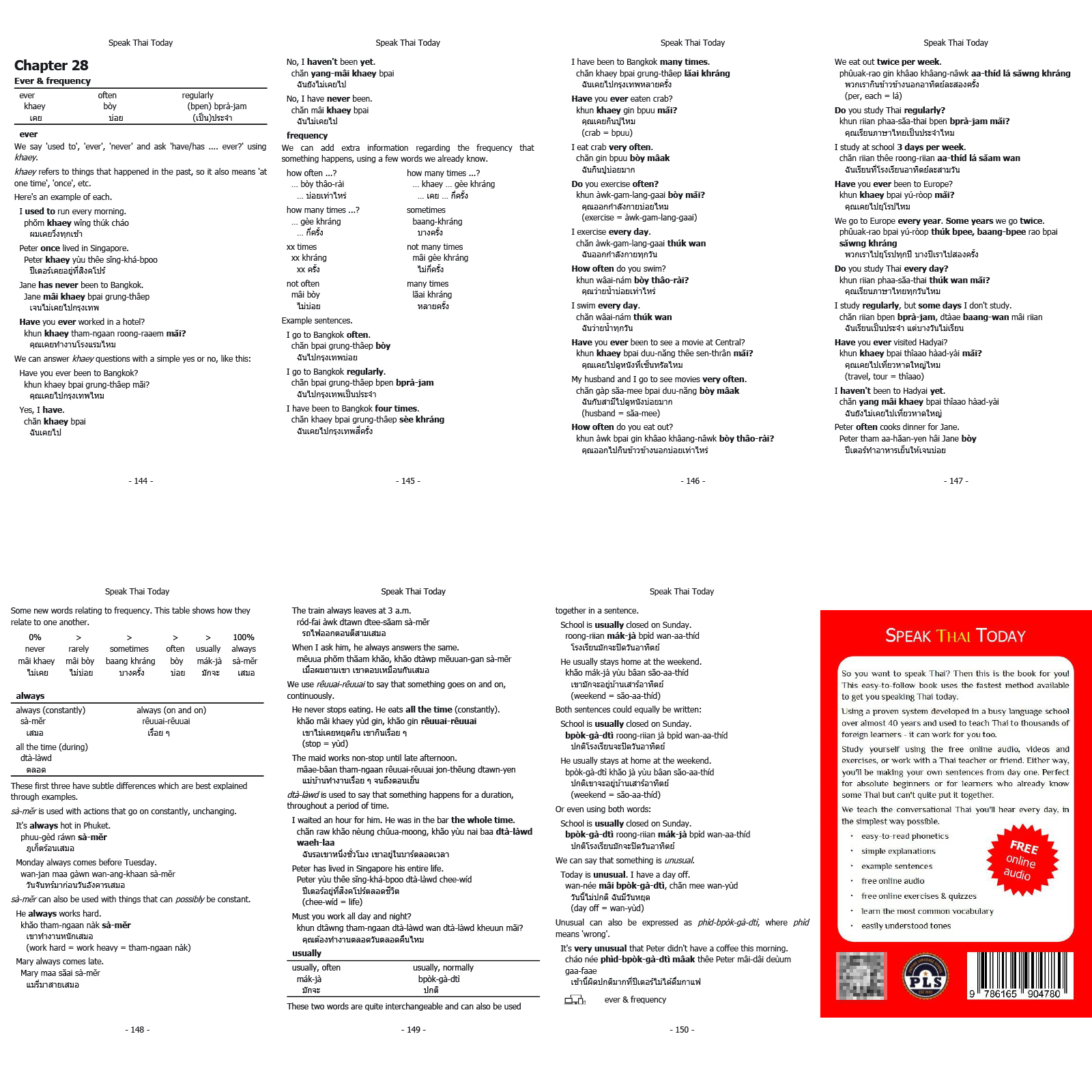 หนังสือสอนภาษาไทย เล่มเดี่ยว Single : READ and write THAI TODAY / SPEAK THAI TODAY / Thai visual dictionary / Write the Thai Alphabet Today ver.ENG