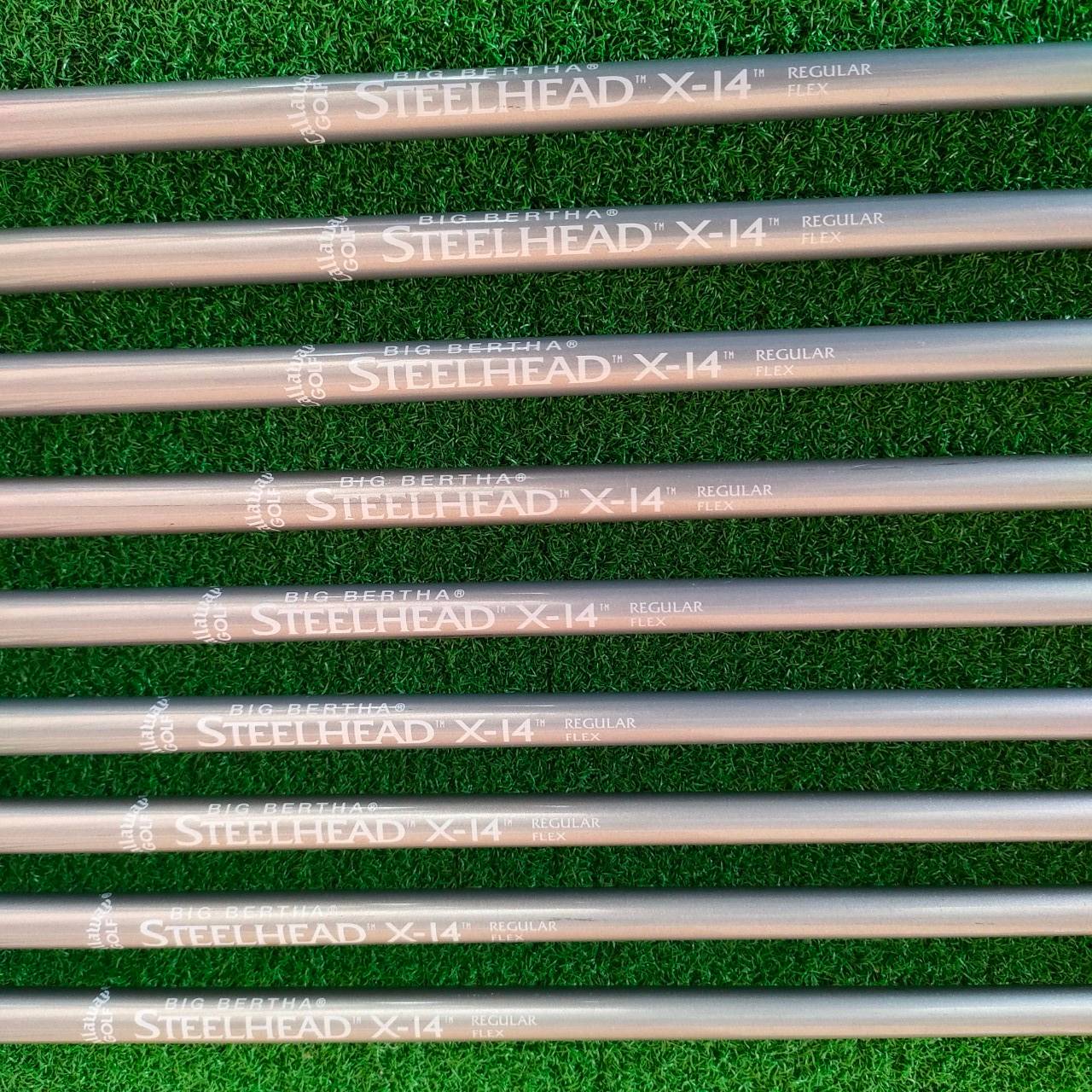 ชุดเหล็ก CALLAWAY STEELHEAD X-14 เหล็กครบ 3-9 เเละ PW SW ก้าน STEELHEAD X-14 FLEX R ก้านแบบเจาะทะลุ ได้ฟีลลิ่ง