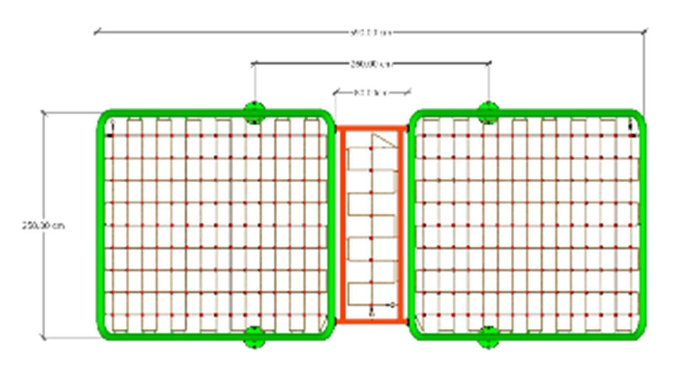 เครื่องเล่นสนามกลางแจ้ง, ชุดปีนป่ายเชือก L เหล็ก 3 นิ้ว ,ปีนป่ายเชือก 2 ด้าน,ปีนปายเชือกเสริมพัฒนาการ,เครื่องเล่นสนาม, สนามเด็กเล่น ,เครื่องเล่นสนามเหล็ก, สั่งผลิต 10-20 วัน
