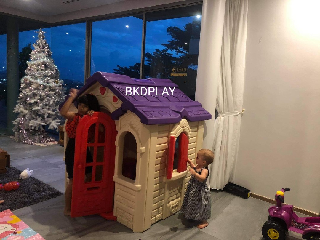 ส่งฟรี! บ้านเจ้าหญิงสีขาวม่วง บ้านของเล่น ,บ้านเด็ก ,บ้านพลาสติกของเล่นเด็ก,พร้อมส่ง