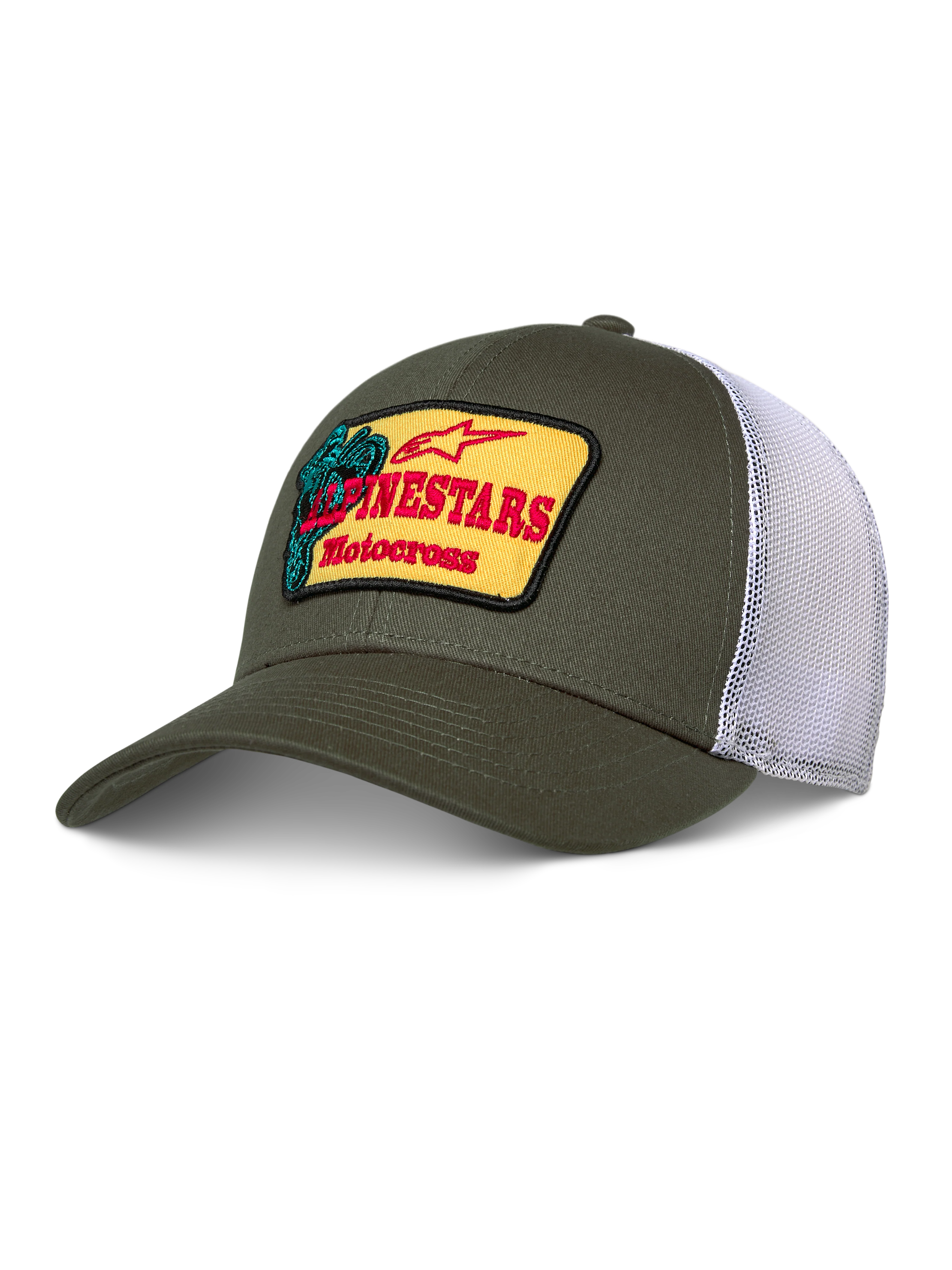 หมวกแก๊ป Alpinestars Hardware Trucker Hat - Military / White