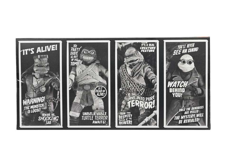 [สั่งจอง]NECA 7" : Universal Monsters x TMNT 4 Pack B/W