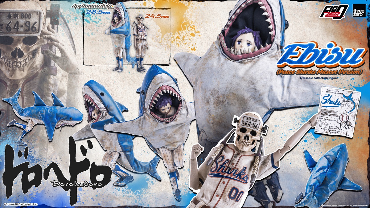 [สั่งจอง]Threezero 3Z07150W0 1/6 : Dorohedoro Ebisu (Peace Sharks Mascot Version)