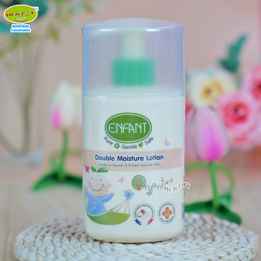 Enfant อองฟองต์ ออแกนิค ดับเบิ้ล มอยส์เจอร์ โลชั่น ใช้ได้ตั้งแต่เด็กแรกเกิด 250 มล.