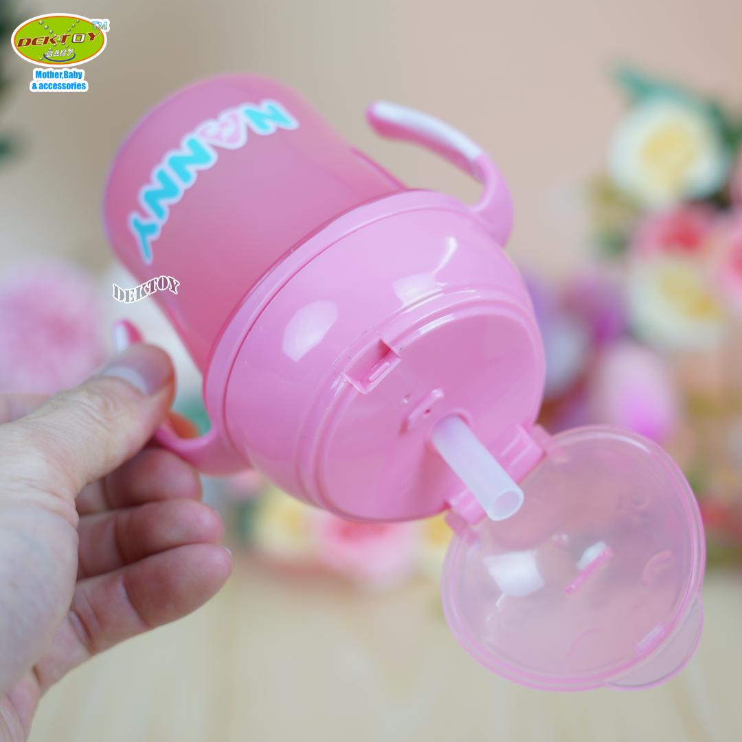 Nanny แนนนี่ ถ้วยหัดดื่มพร้อมหลอดแนนนี่ 8 ออนซ์ N104-C