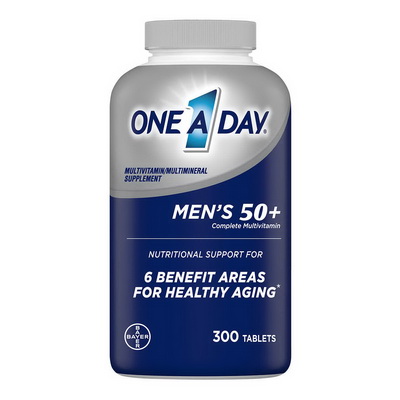 One A Day Men s 50 Advantage ทานวันละ 1เม็ด สำหรับผู้สูงอายุผู้ชาย ขนาด 300 เม็ด รุ่นใหม่ล่าสุด เพิ่มขนาด