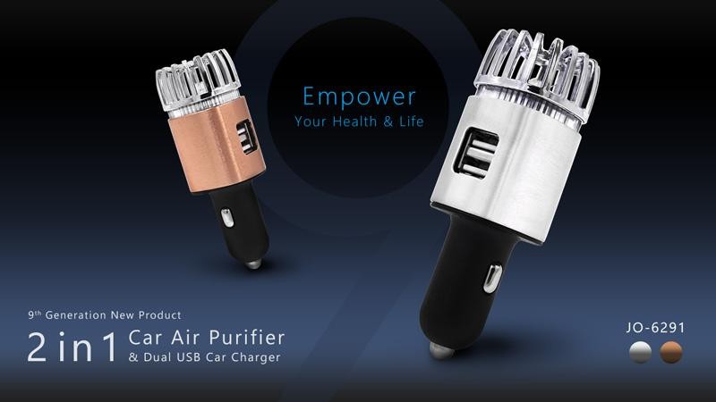 ด้วยสุดยอดนวัตกรรมการฟอกอากาศ ประจุลบ 5.6 ล้านตัว รุ่น 2 IN 1 มีทั้ง ช่องเสียบ USB และเครื่องฟอกอากาศในเครื่องเดียวกัน JO-6291