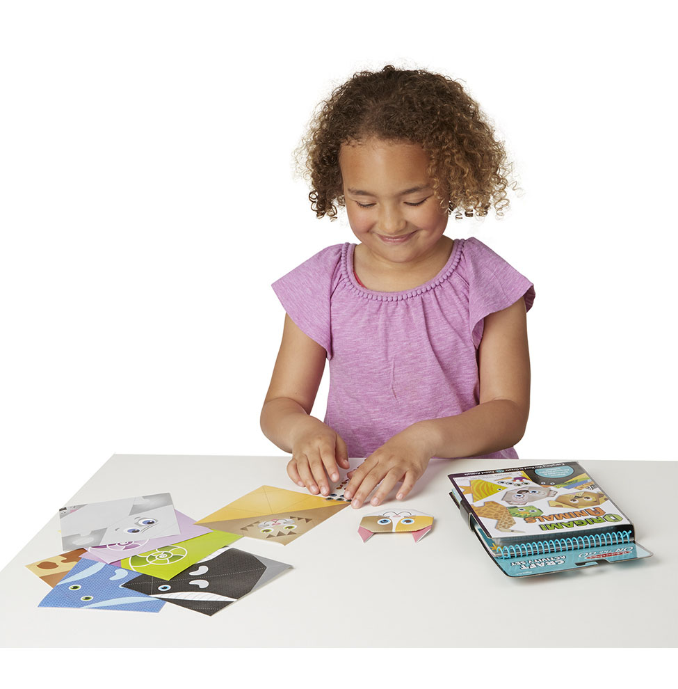 พับกระดาษแสนสนุก รูปสัตว์ต่างๆ ส่งเสริมการมีสมาธิ การออกแบบ On-the-Go Origami Set Melissa&Doug, ของเล่นเสริมพัฒนาการ, ของเล่น