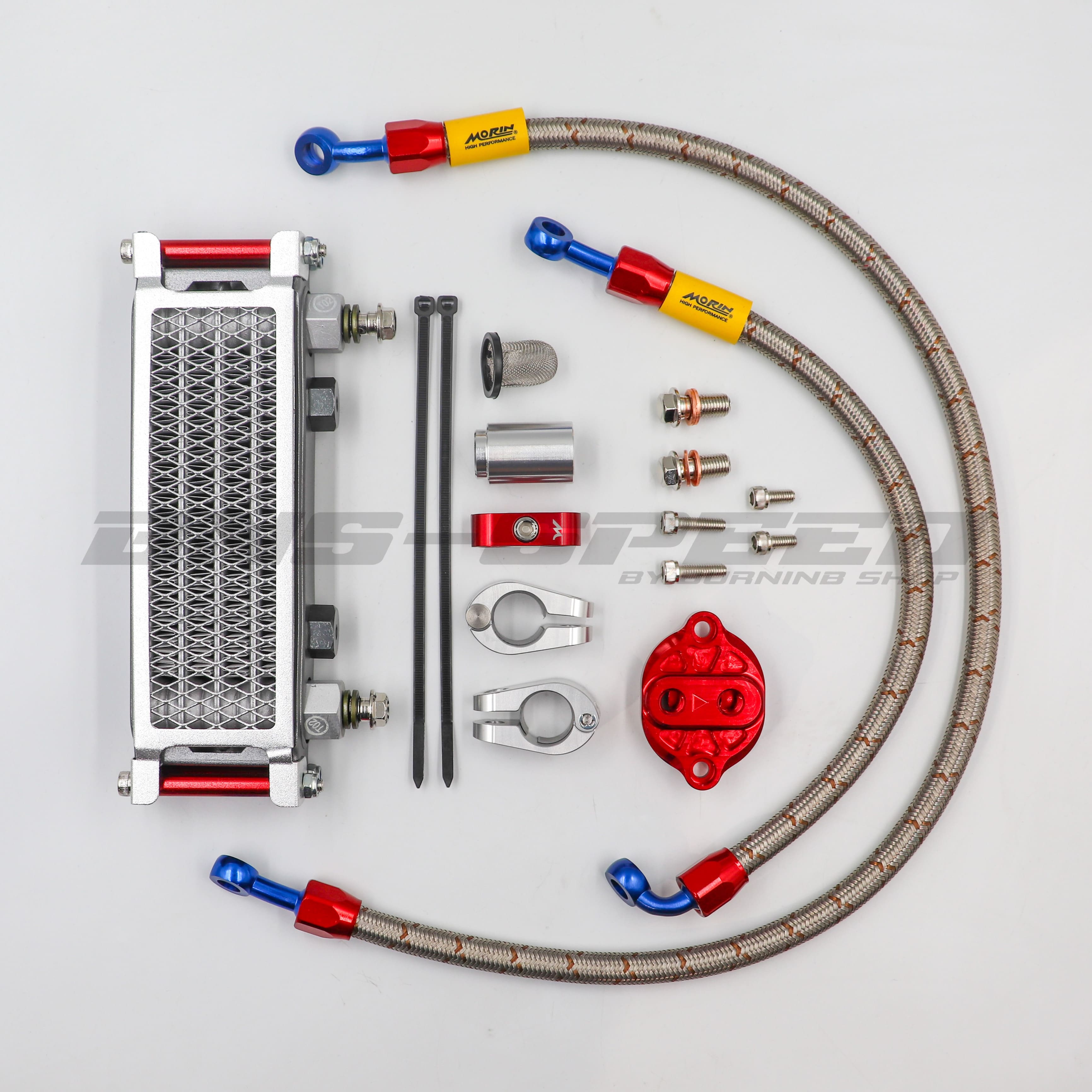 ออยคูลเลอร์ Morin CT125 Gen2 Oil Cooler Kit - เสาแดง