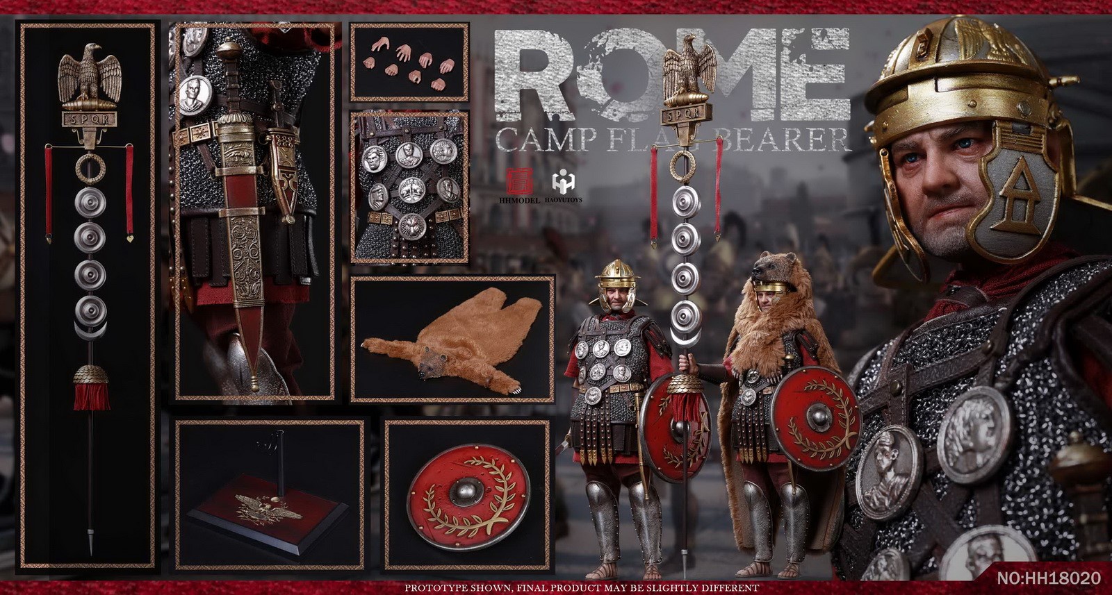 [สั่งจอง]HAOYUTOYS HH18020 1/6 : Imperial Army — Camp flag bearer