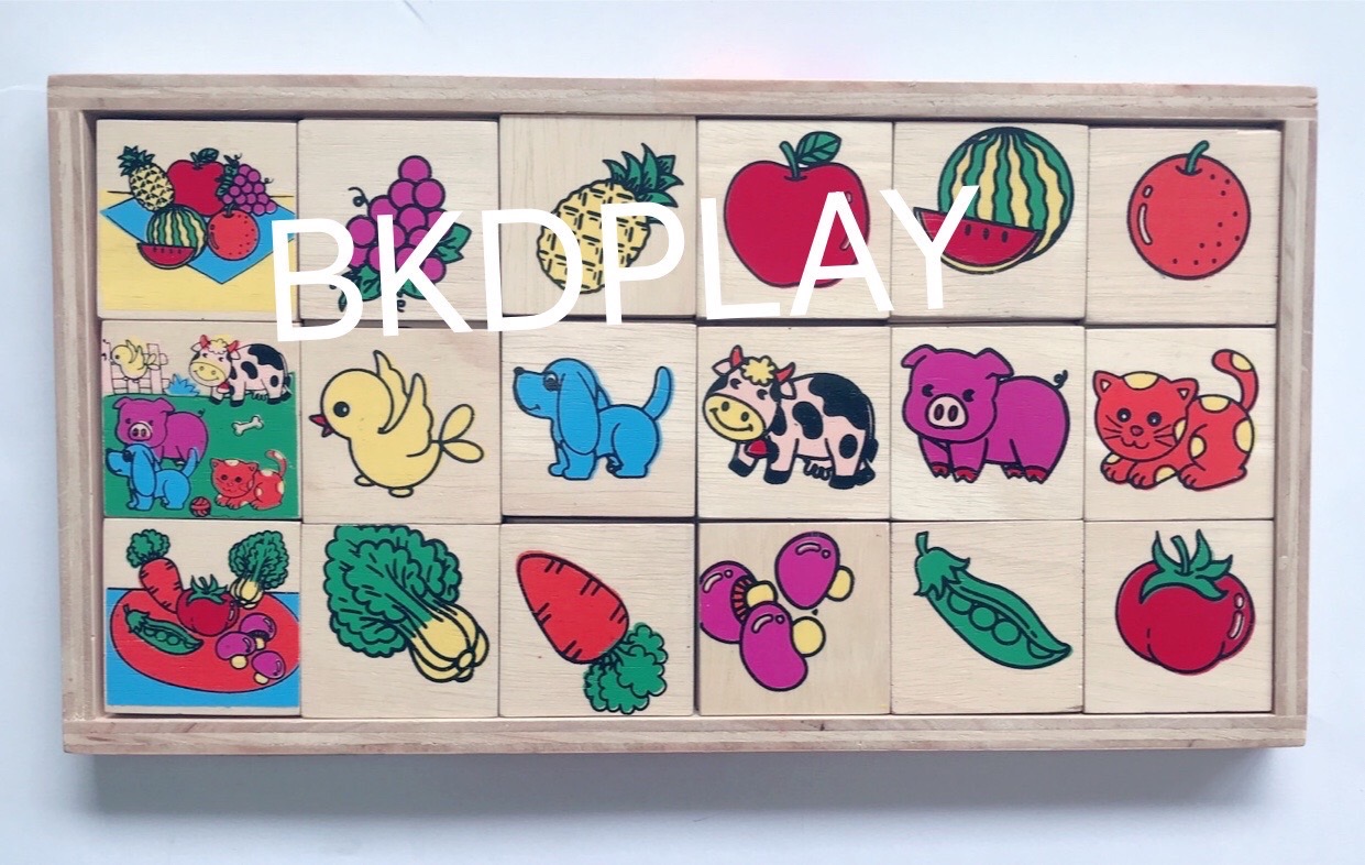 เกมจำแนกชิ้นส่วนของภาพ , ของเล่นไม้, ของเล่นเสริมพัฒนาการ, ของเล่นเด็กอนุบาล, สื่อการสอนเด็กอนุบาล วัสดุและสี ปลอดภัยต่อเด็ก มีมาตรฐาน มอก. ตามที่ สพฐ. กำหนด