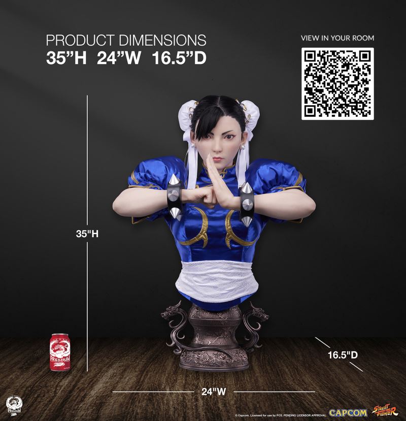 [สั่งจอง] PCS Life SIze Bust 1/1 : Chun Li