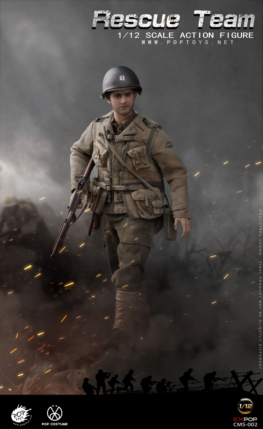 [สั่งจอง] POPTOYS 1/12 CMS002 WWII US Rescue Squad Captain