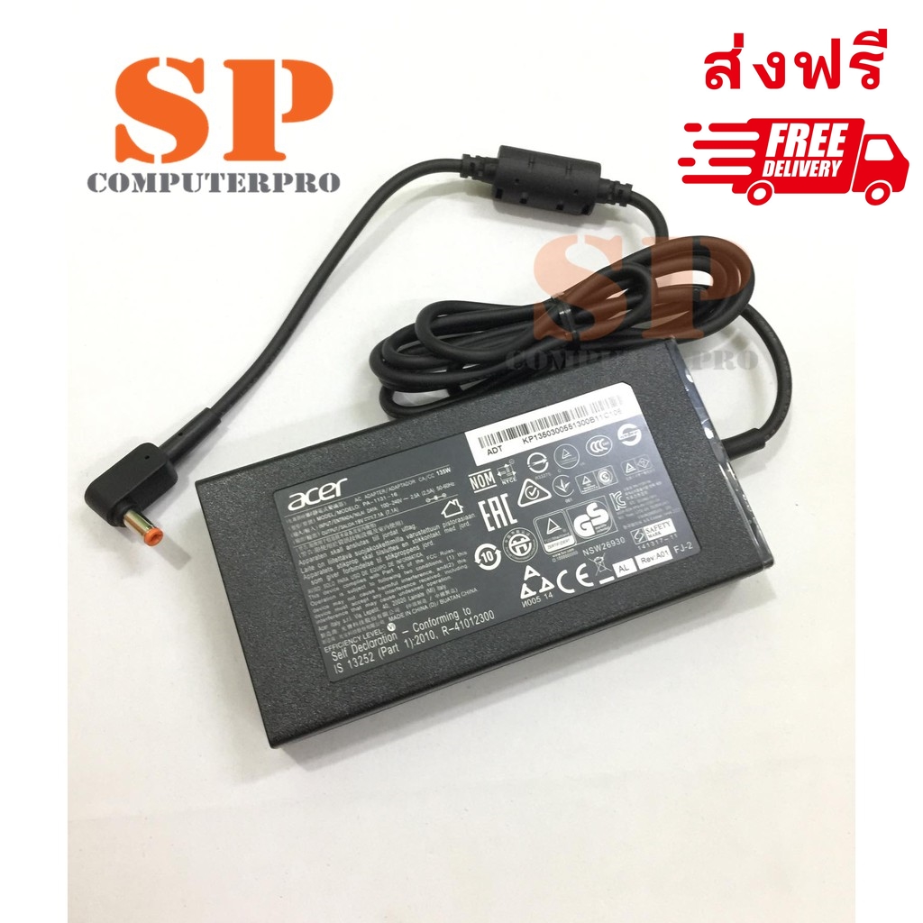 ACER Adapter อะแดปเตอร์ ของแท้ ACER Nitro VN7-591 series VN7-591G ASPIRE Z1800 AZ3-715 19V 7.1A 135W หัว 5.5*2.5