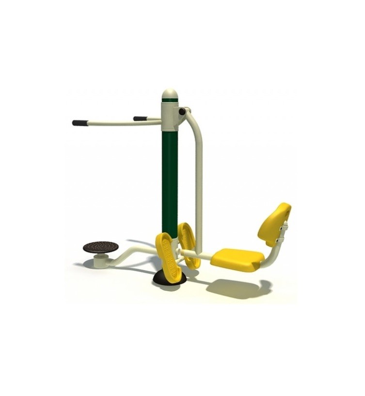 เครื่องออกกำลังกายกลางแจ้ง ชุดอุปกรณ์ขาเหยียด+บริหารเอว ลานกีฬา อเนกประสงค์ สนามกีฬา งานนำเข้าสำเร็จรูป พร้อมส่ง เป็นสีตามแบบเท่านั้น